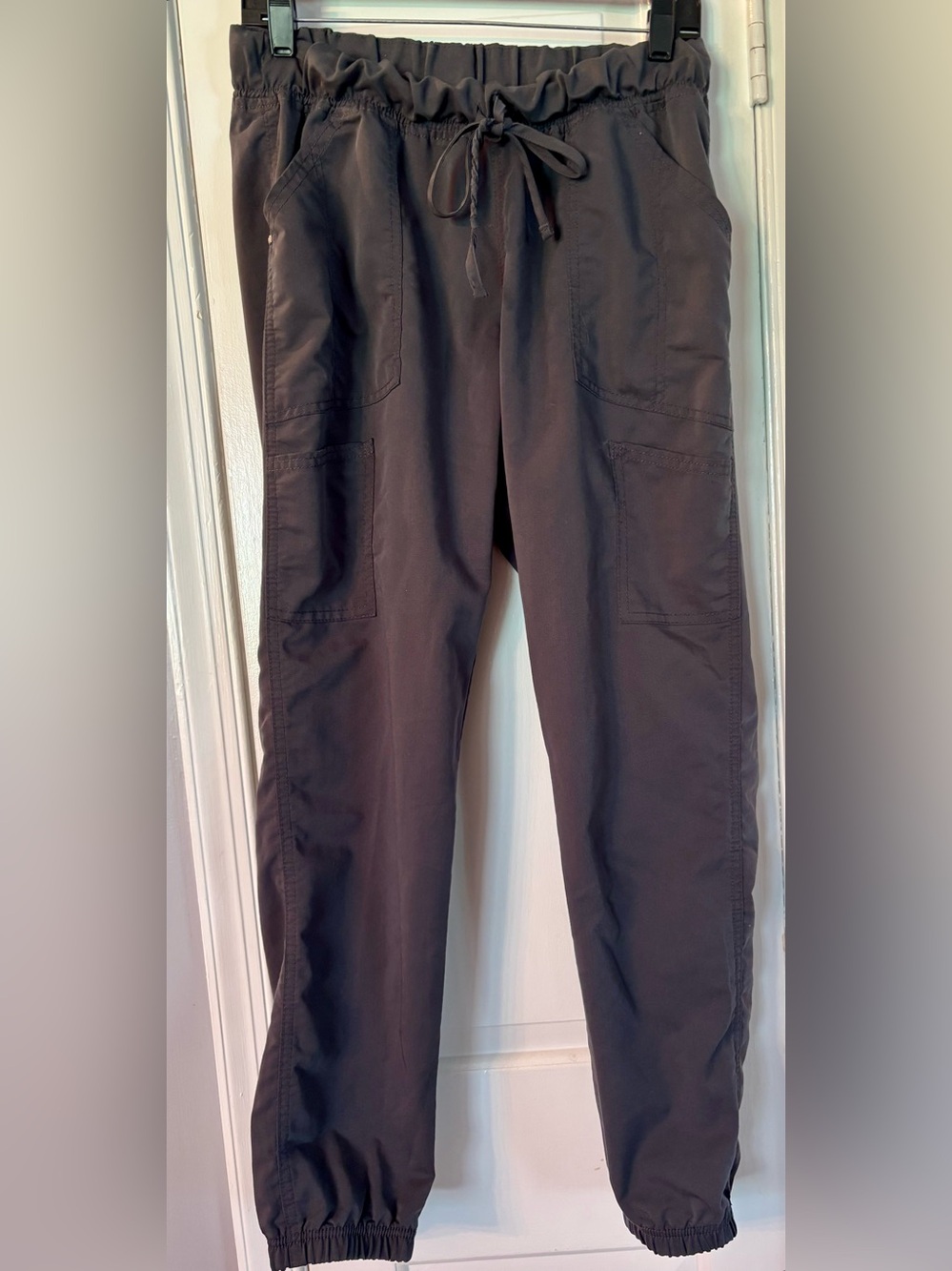 Scrubstar Dark Grey Cargo Jogger Scrub Pants - size M